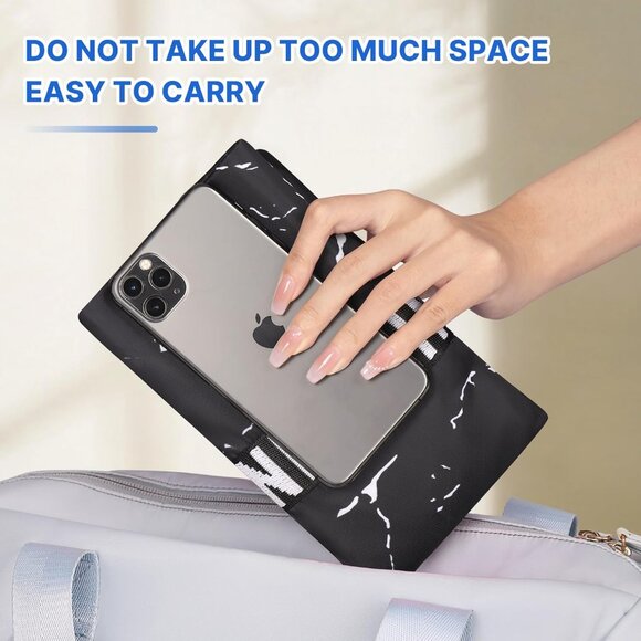 Travel Tote Bag for Women Large Waterproof Beach Bag for Daily Use Durable Nylon - Picture 7 of 8